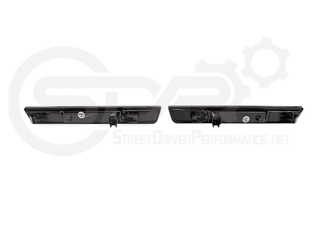 2015-2023 Dodge Challenger | Rear Bumper Side Marker Lens w/ Red LED Reflector Light Pair (Clear / Red / Smoke)