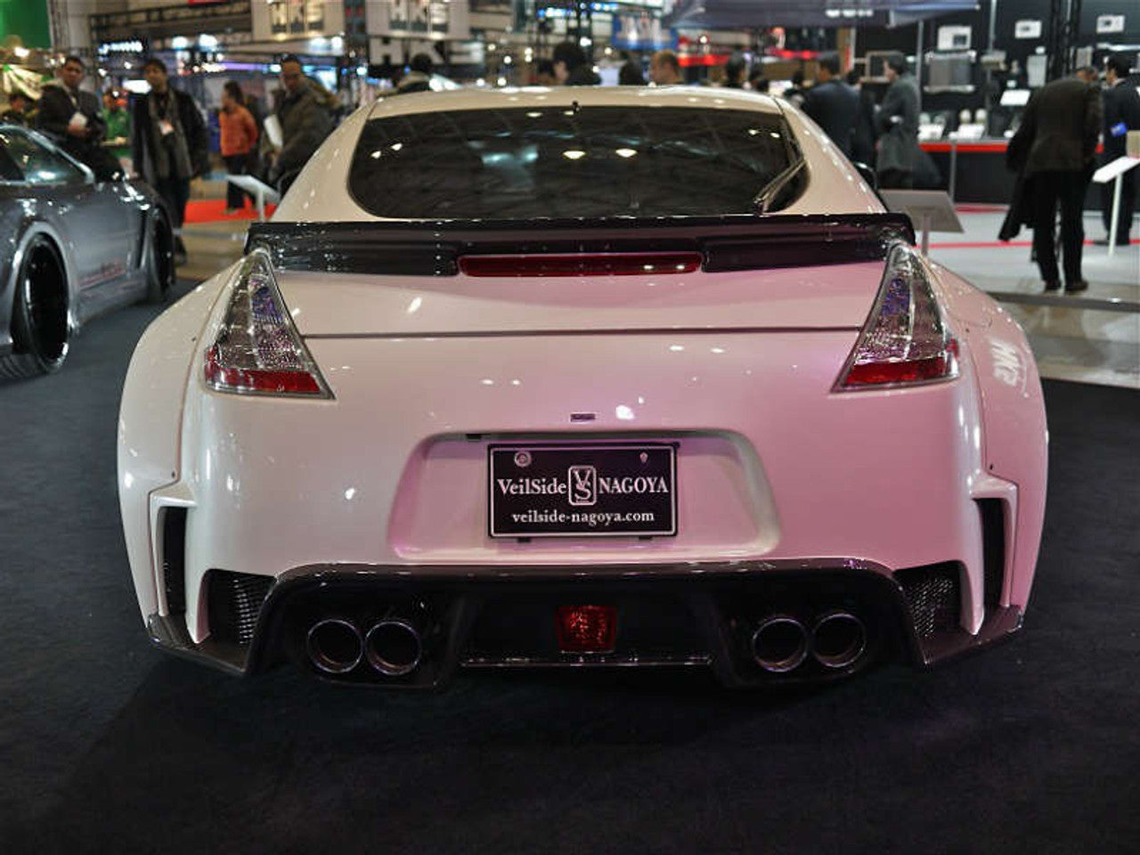 VeilSide 2009-2023 Nissan 370Z Ver. I Model FRP with CARBON Accents Rear Bumper (FRP/ CFRP)