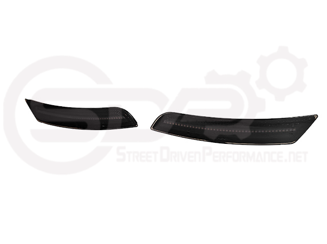 2016-2024 Chevrolet Camaro | Front Bumper Side Marker Lens w/ Amber LED Reflector Light Pair (Clear / Amber / Smoke)