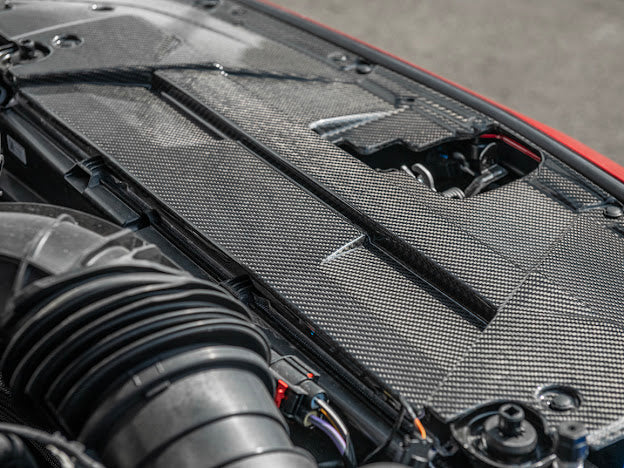 2024-UP MUSTANG S650 | CARBON FIBER ENGINE BAY RADIATOR PANEL TRIM REPLACEMENT