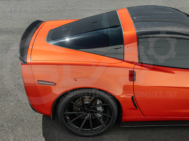 2005-2013 CHEVROLET CORVETTE C6 | SDP PERFORMANCE STYLE CARBON FIBER REAR TRUNK LID WING SPOILER