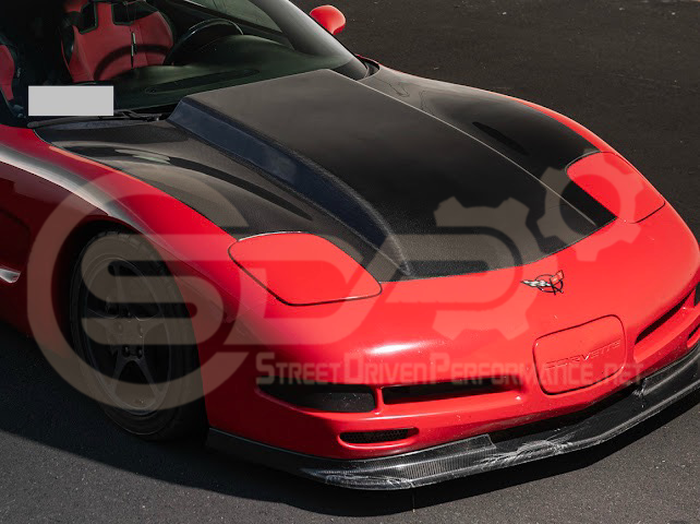 *IMPERFECTION / DISCOUNTED* 1997-2004 CHEVROLET CORVETTE C5 CARBON FIBER FRONT COWL HOOD