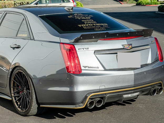2016-2019 CADILLAC CTS-V V3  | SDP CARBON FIBER REAR TRUNK WING WICKERBILL SPOILER