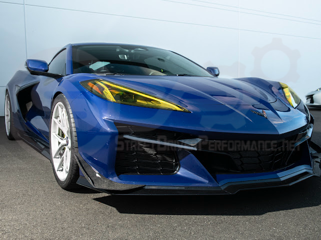 2023-UP CORVETTE C8 Z06, E-RAY, ZR1 | Z07 PERFORMANCE PACKAGE CARBON FIBER FRONT BUMPER SIDE CANARDS DRIVE PLANES PAIR