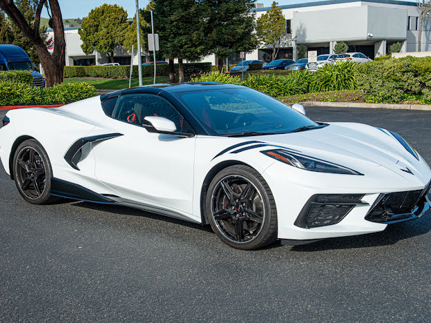 2020-PRESENT CHEVROLET CORVETTE C8 STINGRAY & Z51 | 3VM STYLE SIDE SKIRTS ROCKER PANELS GROUND EFFECTS