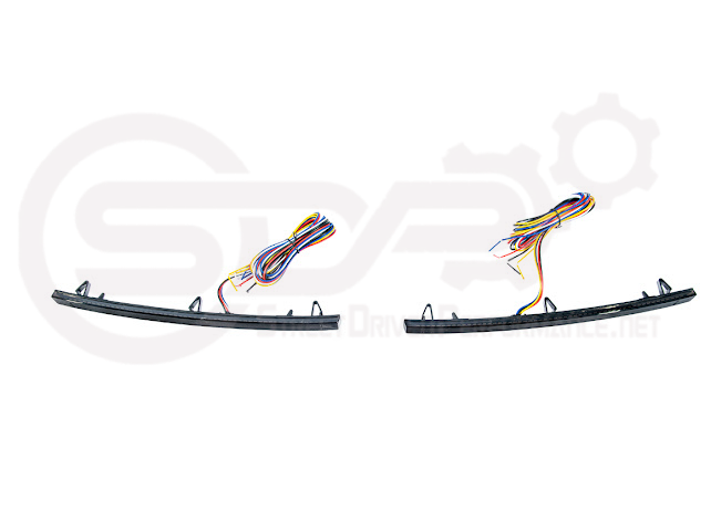 2014-2019 Chevrolet Corvette C7 | Rear Diffuser Smoke or Clear Lens LED Reflector Light Pair