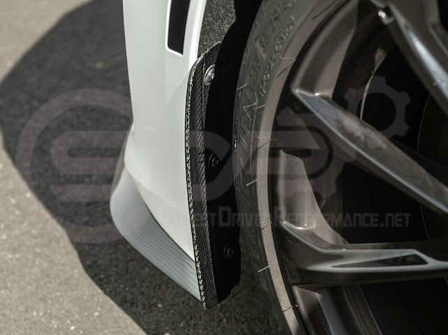 2020-Up Cadillac CT4-V Blackwing | CARBON FIBER Front Splitter Side Wheel Arches Pair