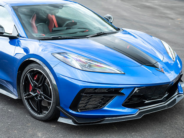 2020+ CHEVROLET CORVETTE C8 | SDP PERFORMANCE PACKAGE HYDRO DIPPED CARBON FIBER SIDE WHEEL FENDER PAIR