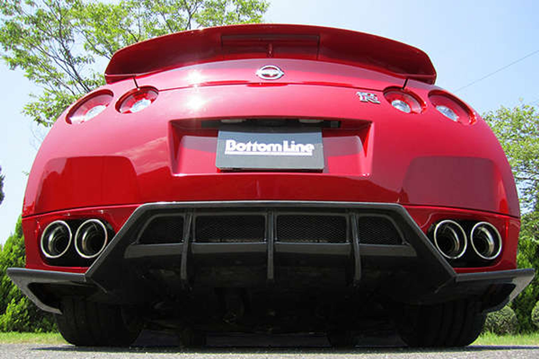 Charge Speed 2012-2016 Nissan GTR R35 Chuki Bottom Line Rear Bumper Diffuser