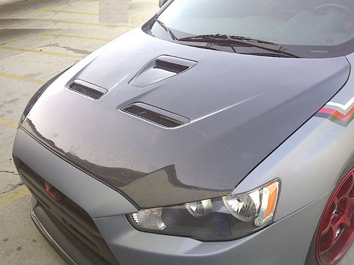 AC427HCA - Advan Design 2008-2017 Mitsubishi Lancer/ Evo X Carbon Hood