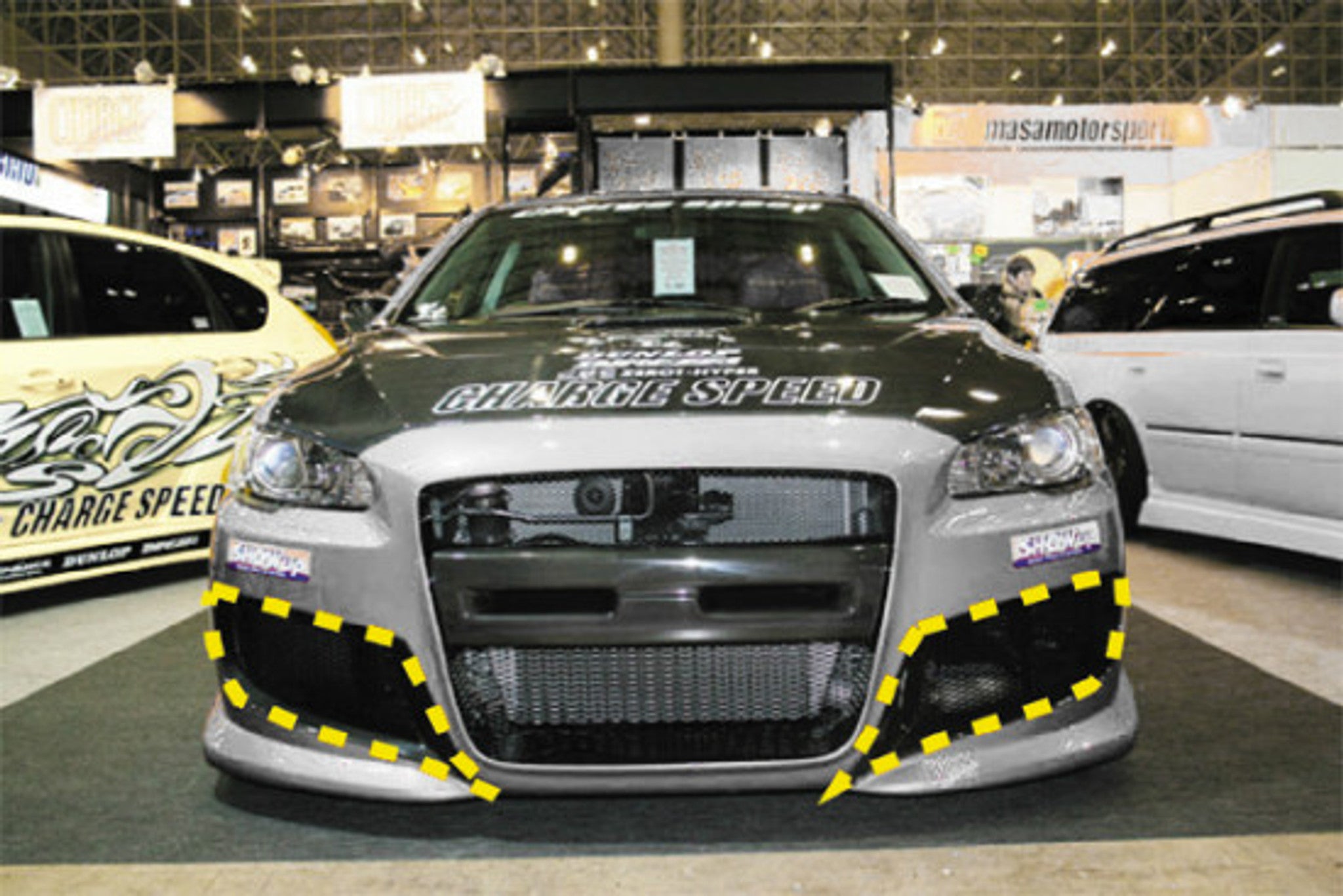 Charge Speed 2008-2017 Mitsubishi Lancer/ Lancer EX/ Ralliart/ Sportback/ Evo X Side Duct Cowl Carbon for Charge Speed Type-1 Bumper ONLY