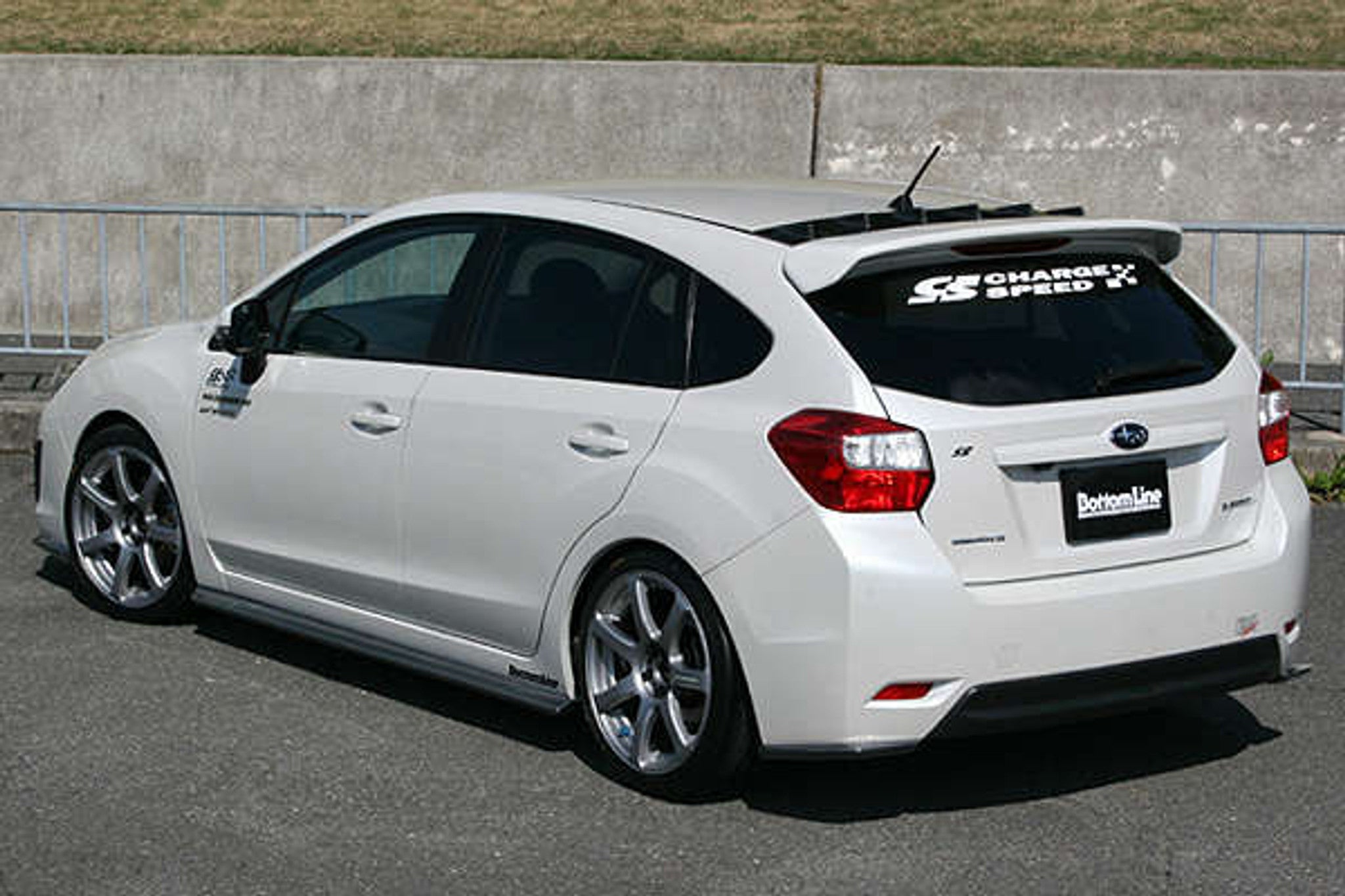 Charge Speed 2012-2015 Subaru Impreza 4Dr Sedan GJ/ 5Dr Hatchback GP Bottom Line Carbon Side Skirts NO OEM Side Skirts