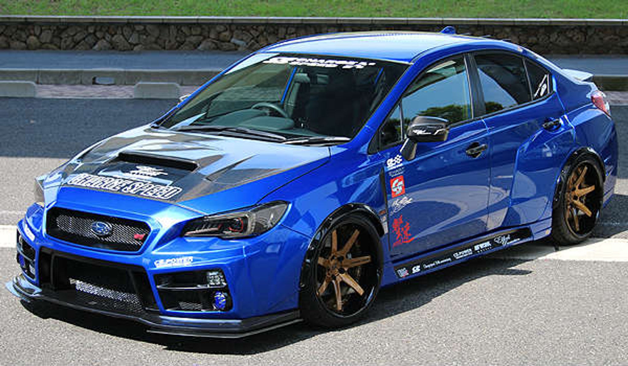 Charge Speed 2015-2021 Subaru WRX/ STi Type 2A FRP Wide Body Complete Kit with Type A FRP FRONT LIP & FRP Rear Diffuser