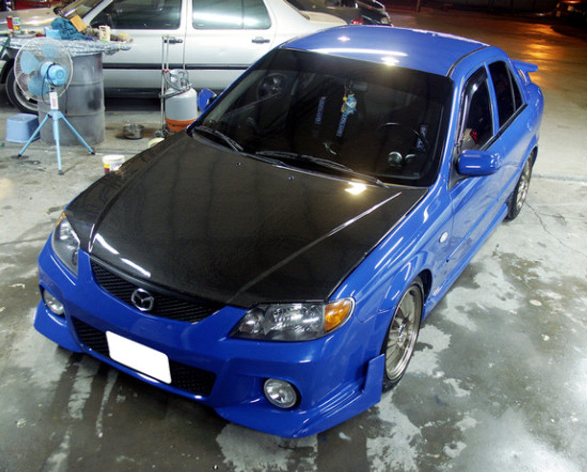 AC741HC - Advan OEM Design 2001-2003 Mazda Protege 4Dr. Sedan Carbon Hood