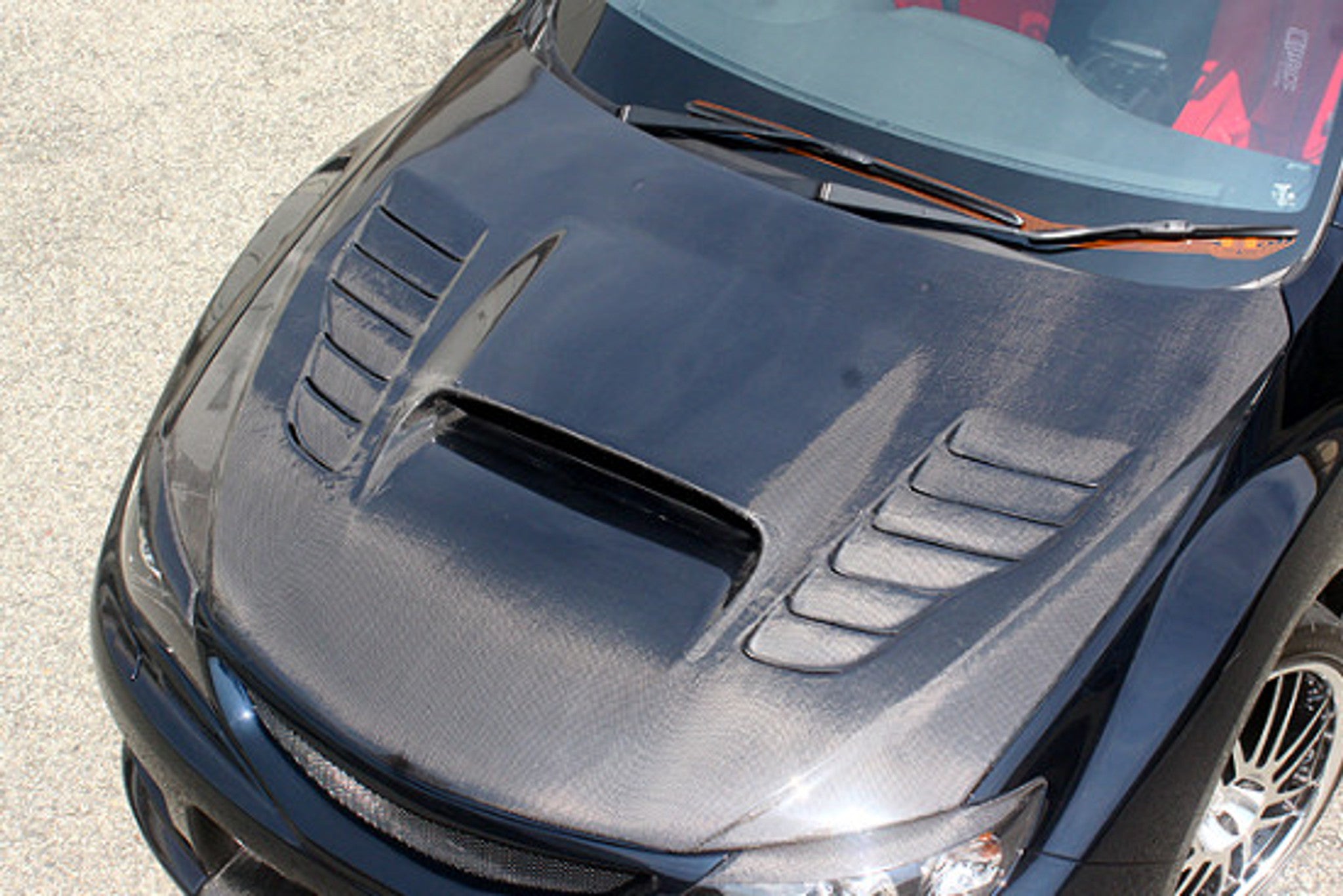 Charge Speed 2008-2014 Subaru All Impreza GH/ All WRX GR-B Hatchback And GV STI 4 Door Vented Hood Carbon