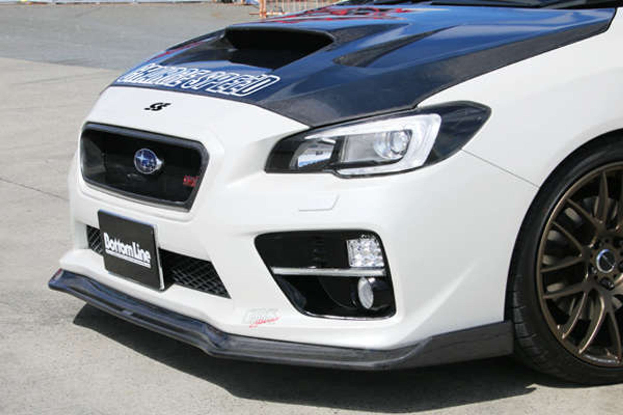 Charge Speed 2015-2017 Subaru WRX STi 4 Doors Sedan VA-B-C BottomLine Type 2 Carbon Front Lip