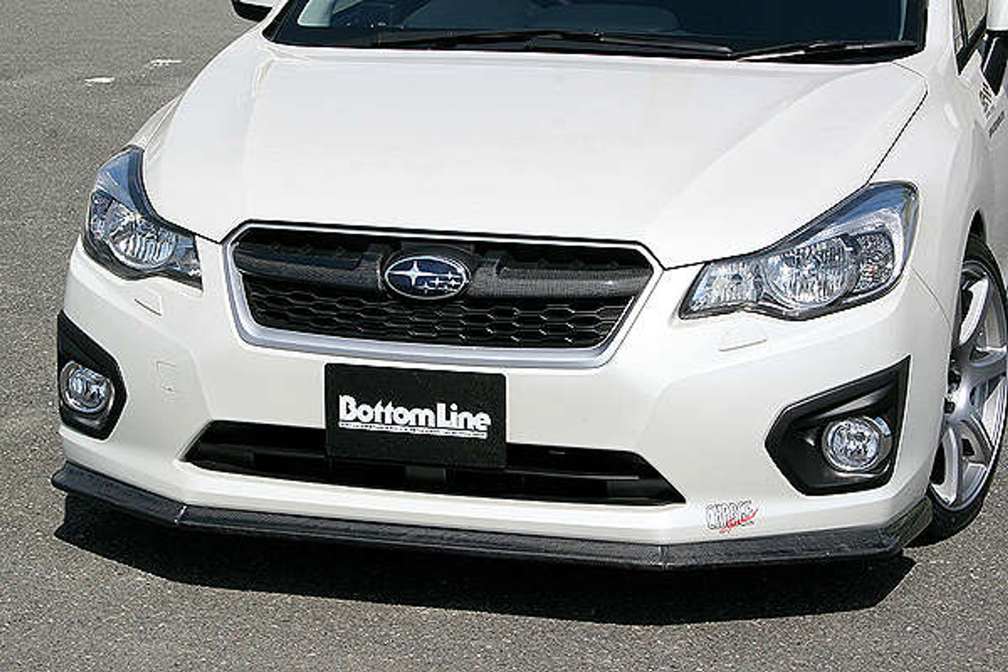 Charge Speed 2012-2015 Subaru Impreza GP 5Dr Hatchback Bottom Line Carbon Full Lip Kit - To be use for Vehicle with OEM Side Skirts Model