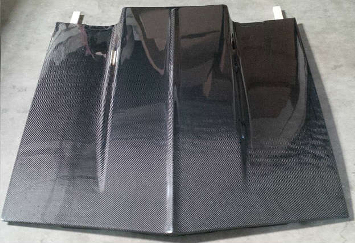 AC6330HCS - Advan OEM Design 1967-1969 Chevy Camaro Carbon Fiber  2" SS Hood