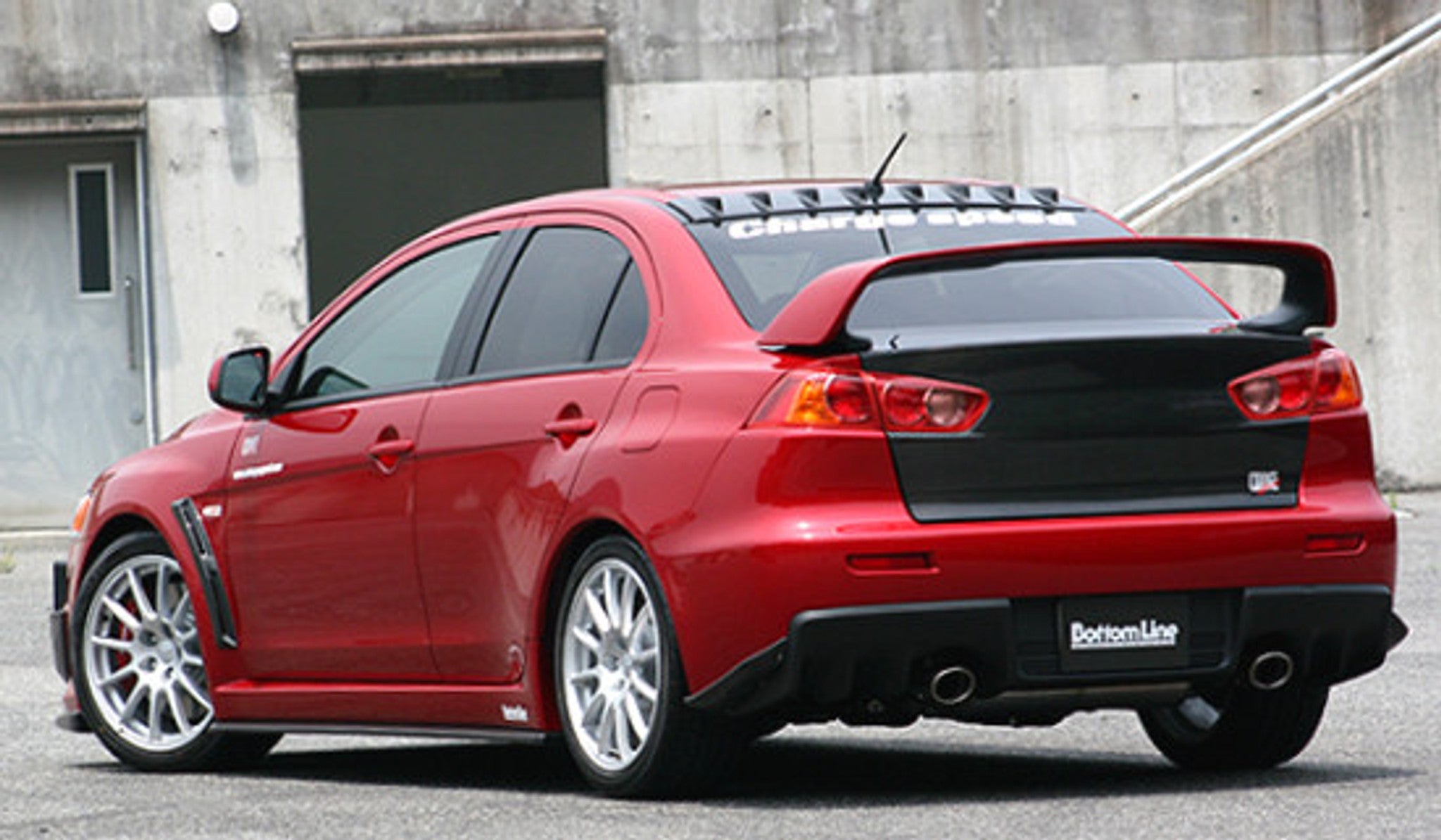 Charge Speed 2008-2010 Mitsubishi Lancer Evo X Bottom Line Carbon Full Lip Kit
