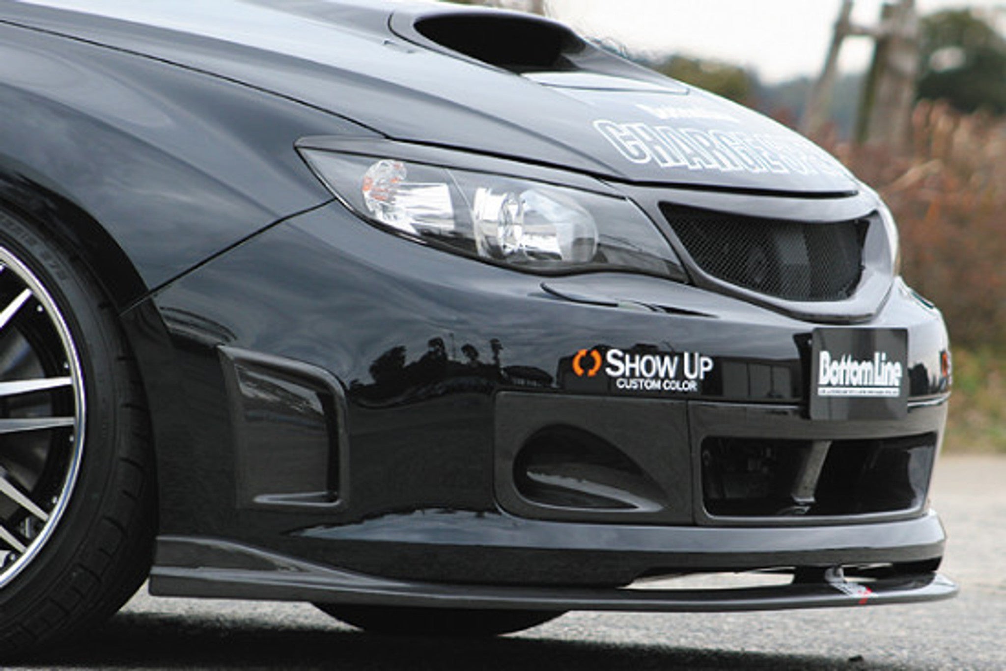 Charge Speed 2008-2010 Subaru WRX STi GR-B Hatchback BottomLine Type 1 Carbon Full Lip Kit for STi