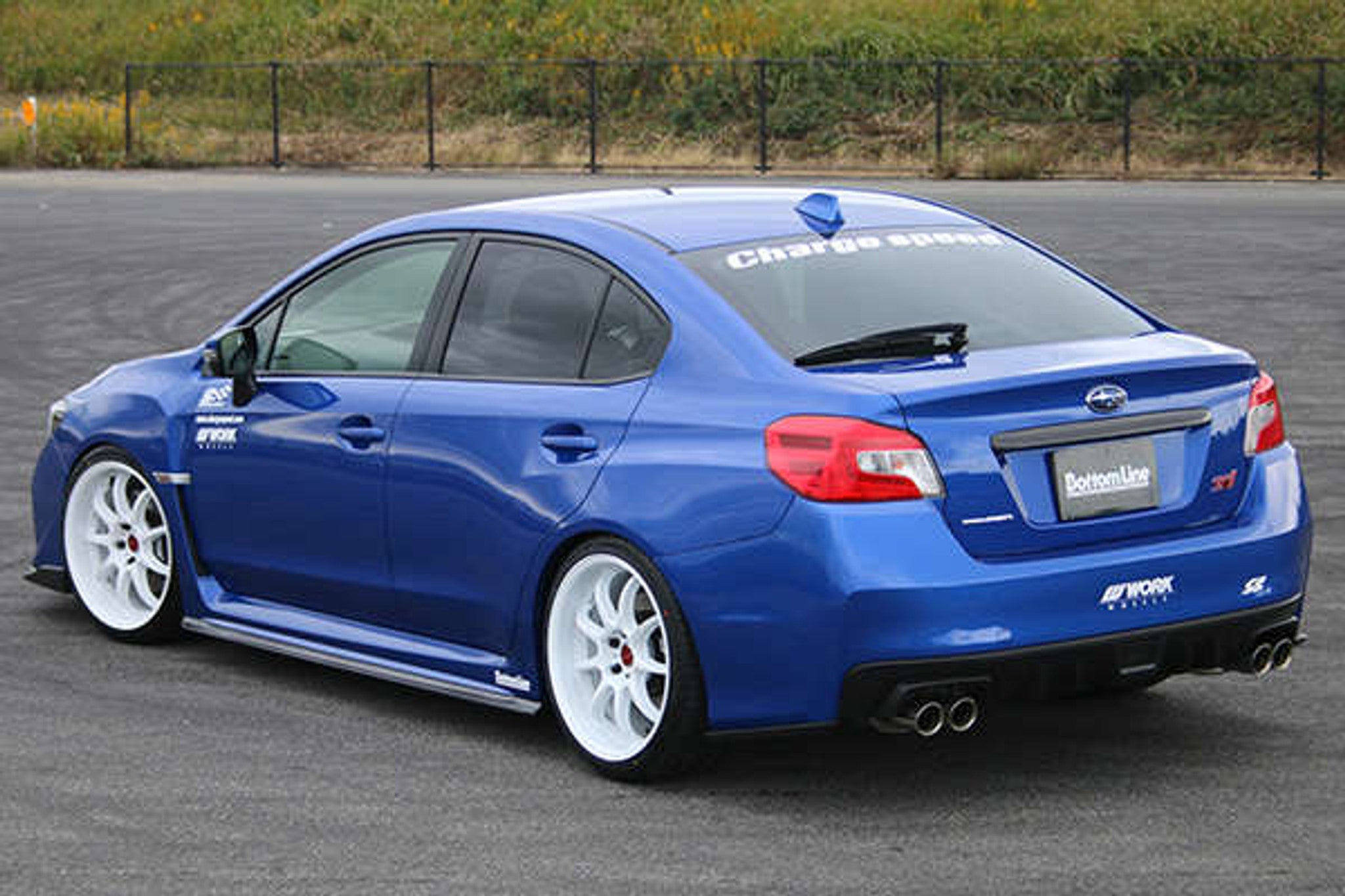 Charge Speed 2015-2021 Subaru WRX STi 4 Doors Sedan VA-B-C BottomLine Type 1 Carbon Rear Caps