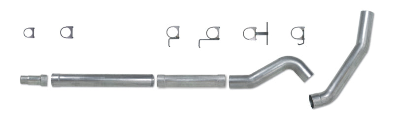 Diamond Eye Performance 5-inch catback exhaust pipe for 2003-2007 Ford 6.0L F250/F350 trucks, featuring a single aluminum replacement pipe.