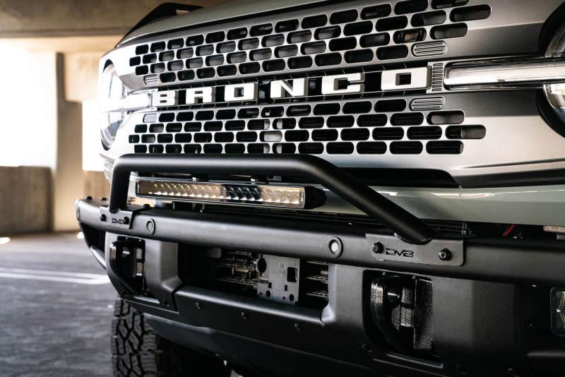 DV8 Offroad black light mounts for 2021-2022 Ford Bronco factory bumper bull bar, sturdy outdoor vehicle accessory