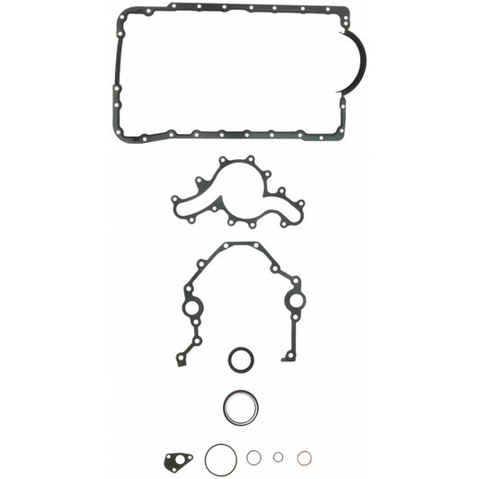 Fel-Pro Ford Ranger engine conversion gasket set, CS 9724-1, showing various gaskets and seals for engine replacement.