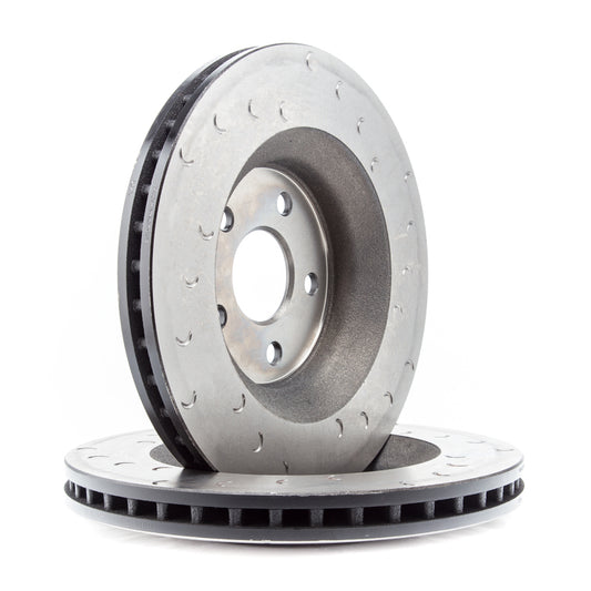 Alcon Jeep JK big brake kit with 350x32mm rotors and red 4-piston calipers for front brake upgrade, shown with installed components.