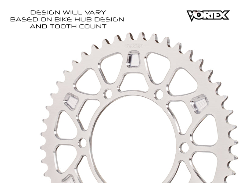 Vortex Racing V4 53 Tooth 520 Rear Sprocket - Silver