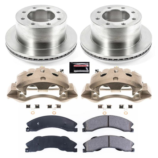 PowerStop OE brake calipers for GMC Sierra 3500 HD rear Autospecialty kit with calipers and hardware, designed for heavy-duty trucks.