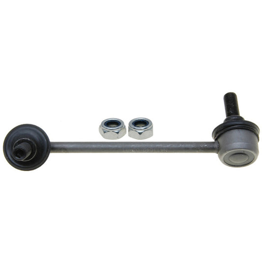 Moog rear left sway bar endlink kit for Acura MDX 2001-2006, showing the metal link with bushings and mounting hardware.