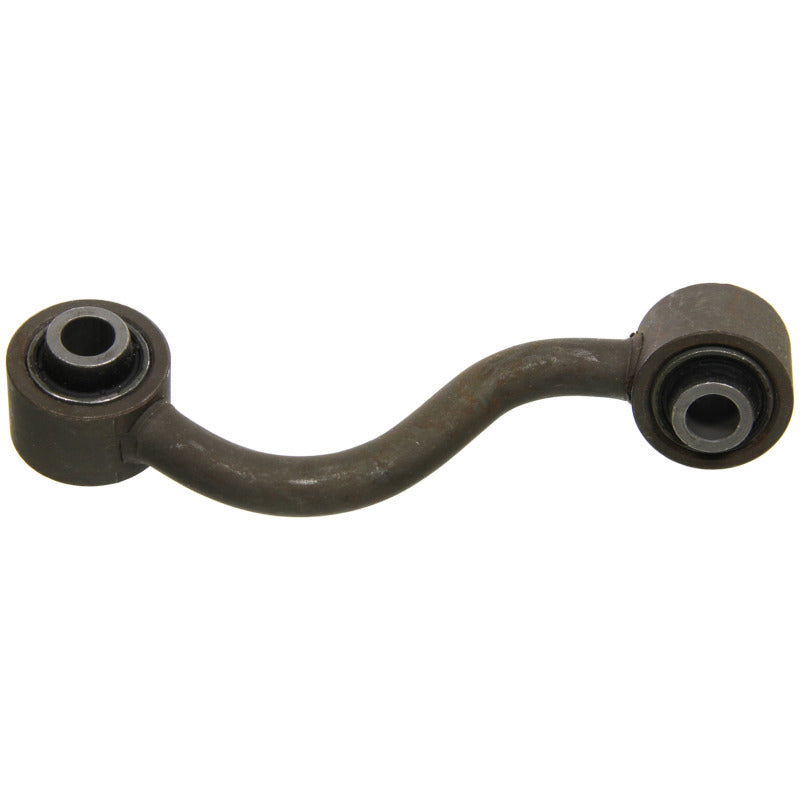 Moog rear left sway bar endlink for 2014-2015 Nissan Rogue Select, showing the metal link with bushings attached.