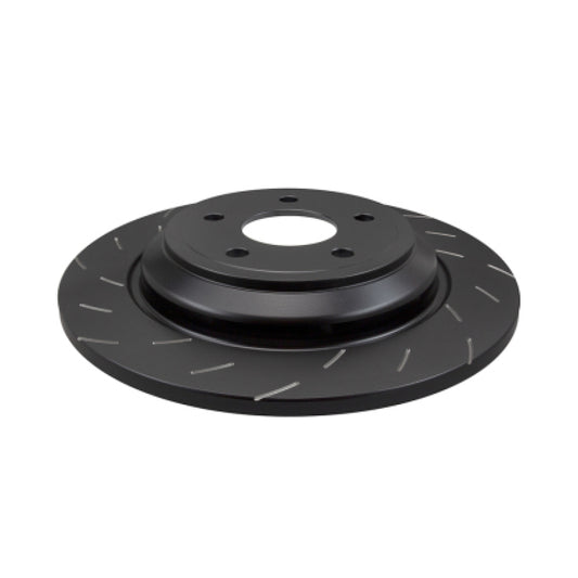 EBC Racing slotted rear brake rotors for Honda S2000 AP1 99-09, 2.0L SG Series one-piece rotors with vented design.