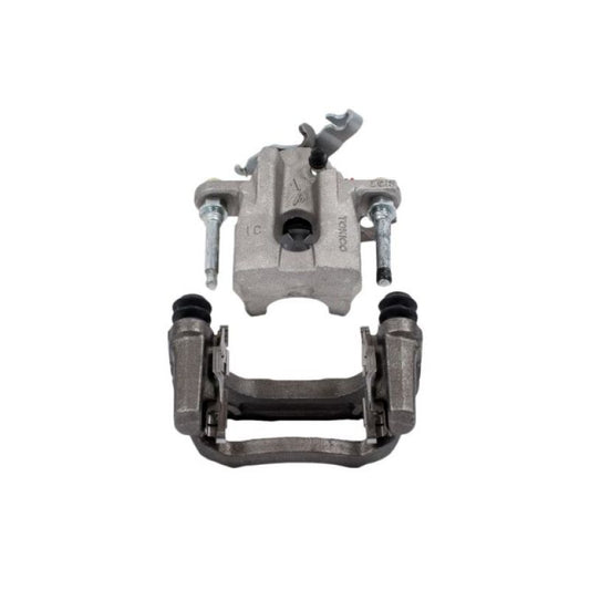 PowerStop OE rear right autospecialty brake caliper with bracket for 2016 Scion iM, showing the black caliper and mounting hardware.