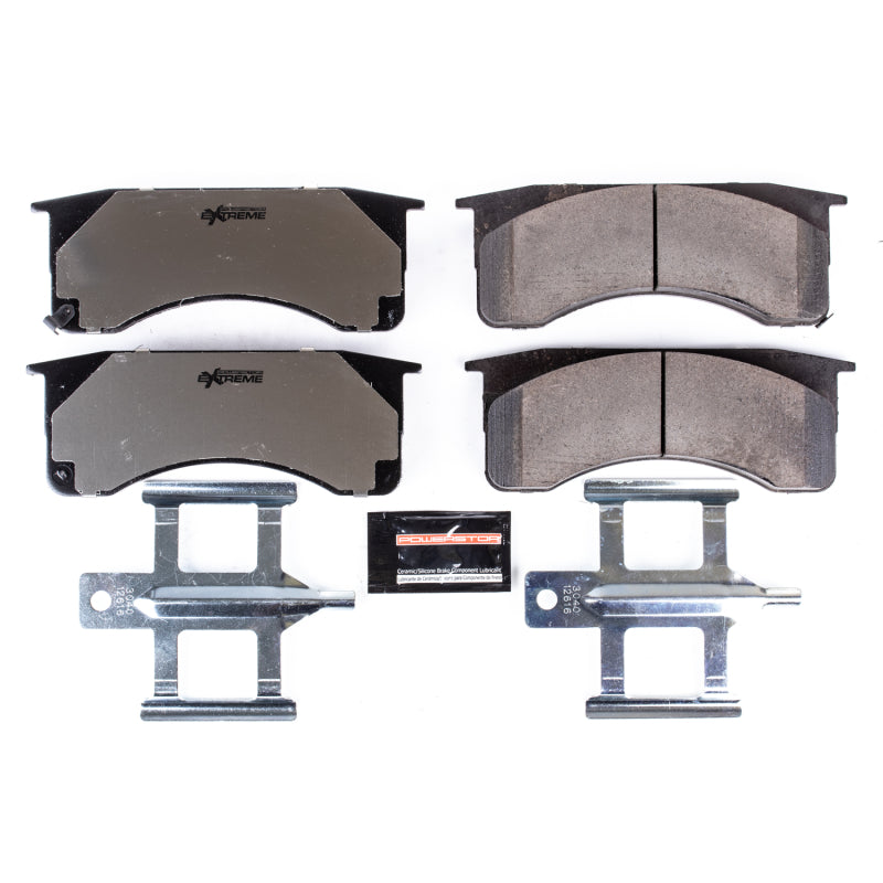 PowerStop C4500 Kodiak brake pads for Chevrolet C4500 truck, showing front or rear performance brake pads with hardware.