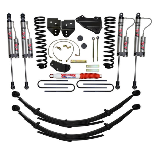 Skyjacker 6-inch lift kit for 2005-2007 Ford F-350 4WD Diesel trucks, showing suspension components and lifted stance.