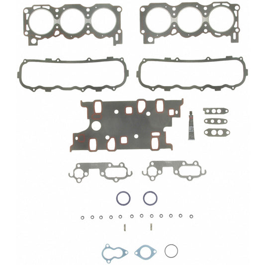 Fel-Pro Ford Mustang II HS 8451 PT-1 PermaTorque engine cylinder head gasket set showing gaskets and sealing surfaces.
