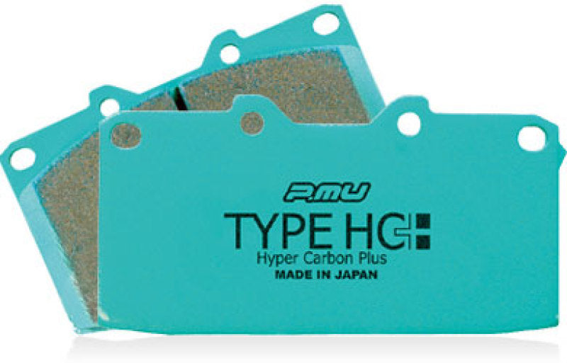 Project Mu HC+ racing front brake pads for 2009-2014 Subaru Outback BP9/BR9 series, high-performance brake pads for enhanced stopping power.