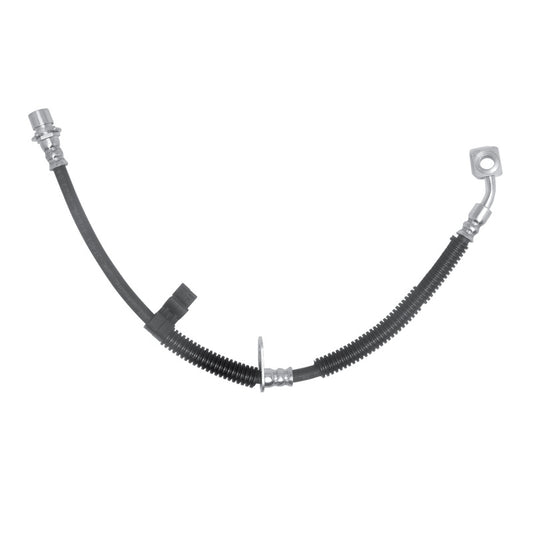 DFC 16-23 Cadillac CTS front-left brake line kit showing metal brake hose and fittings for improved braking performance.