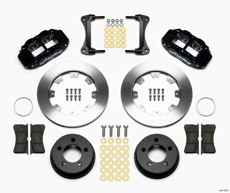Wilwood Narrow Superlite 4R front brake kit with 12.19-inch rotors for 1987-1989 Jeep YJ, featuring big brake components.
