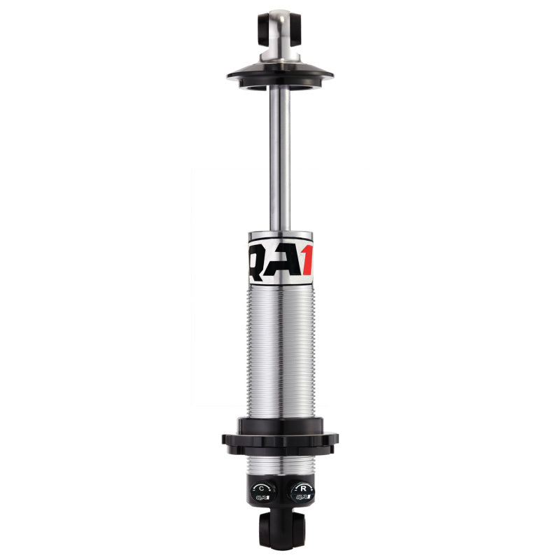 QA1 Proma Star Series coil-over shock absorber with double adjustable damping and bushing mount, 12.625 to 18.75 inches long.