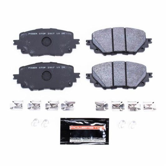 PowerStop front track day racing brake pads for Fiat 124 Spider 2017-2019, high-performance automotive brake components