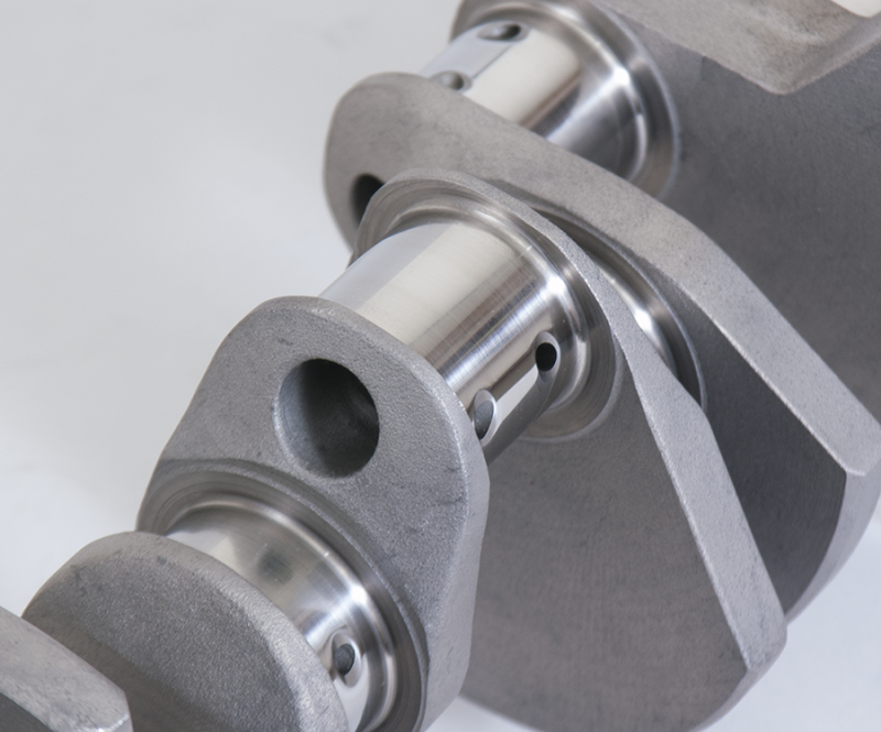 Eagle 67-86 Chevrolet Small Block V8 5.7L 350 forged steel crankshaft with 3.875-inch stroke and 2-piece seal, 4340 steel construction.