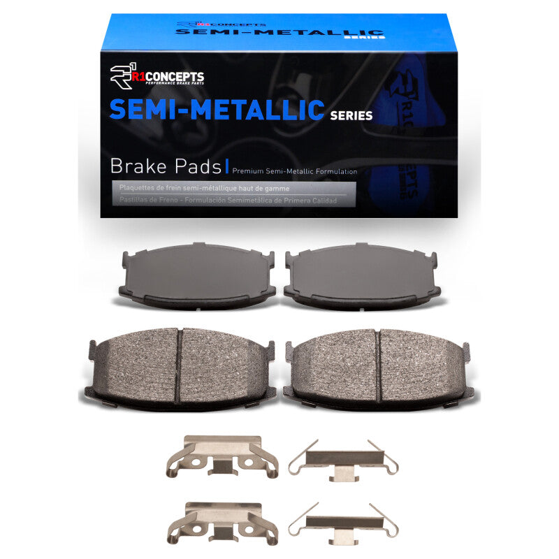 R1 79-82 Mazda 626 Front Semi Met Brake Pads & Hardware Kit