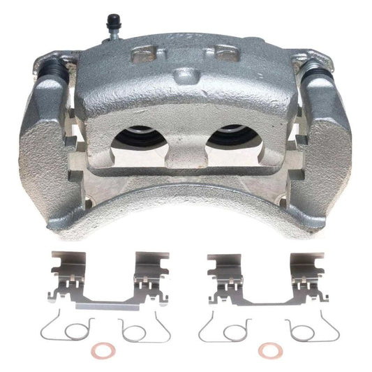 PowerStop OE front right brake caliper for Infiniti Q50 (2014-2019), Autospecialty brake component, detailed metallic finish.