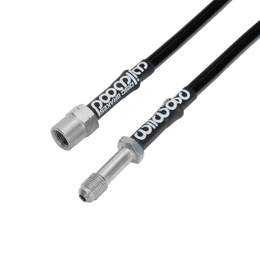Wilwood rear brake line kit for Audi A4 2009-2016, including flexible brake lines with fittings and mounting hardware.