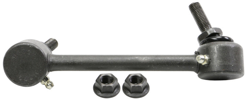 Moog Acura RLX front and rear left sway bar endlinks, suspension component, shown in a close-up image.