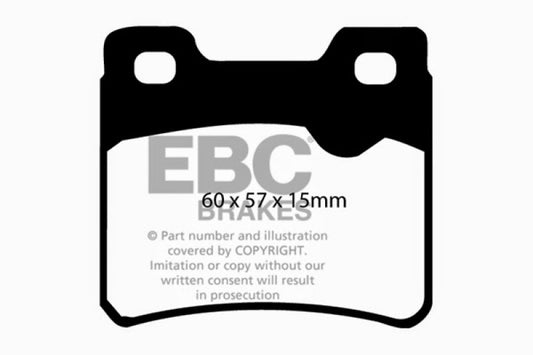 EBC Ultimax2 rear brake pads for Saab 900 2.0 Turbo 1994-1996, OE type, showing the brake pad set with friction surfaces