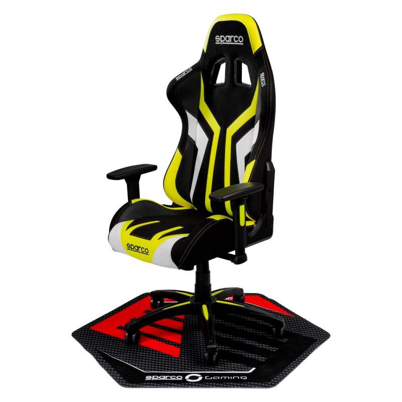 SPARCO Race Seat floor mat with detailed stitching and racing seat design for automotive or racing setups.